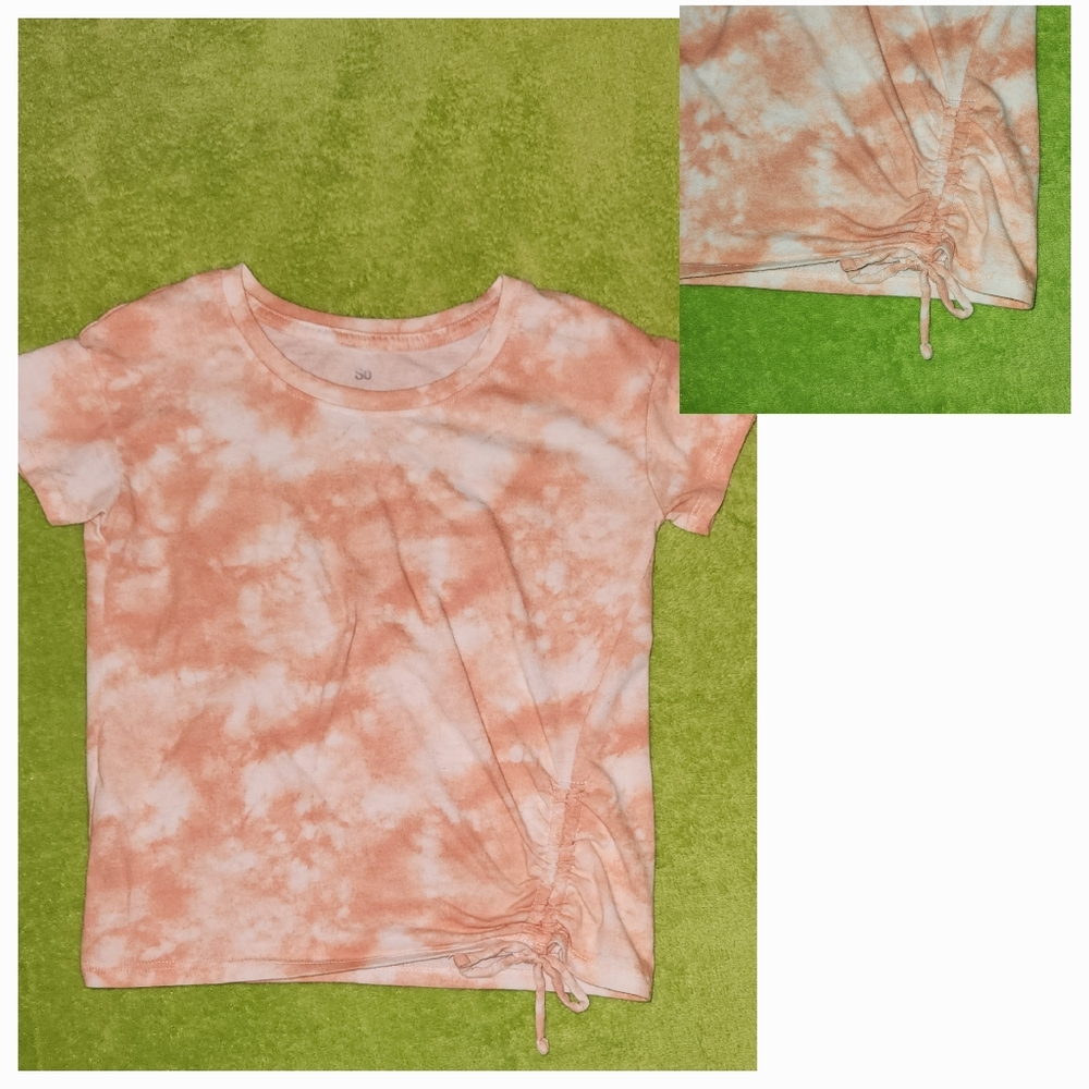 SO Tie-Dye Side-Tie Tee for Girls